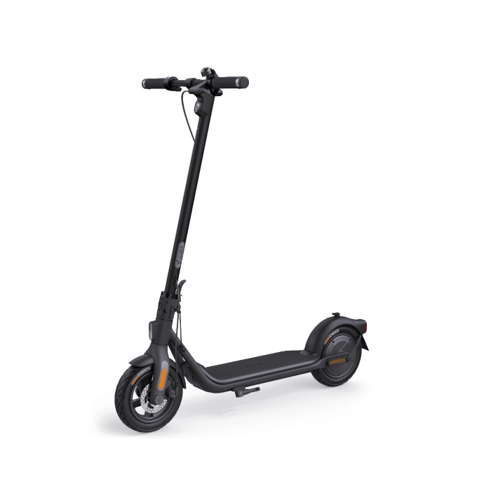 segway ninebot es2 folding electric kick scooter, silver