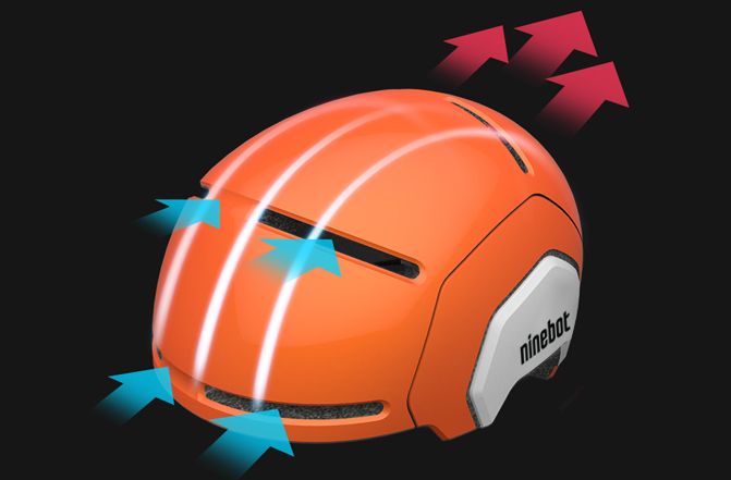 Segway Ninebot Kids Helmet - Diagram showcasing breathable structure
